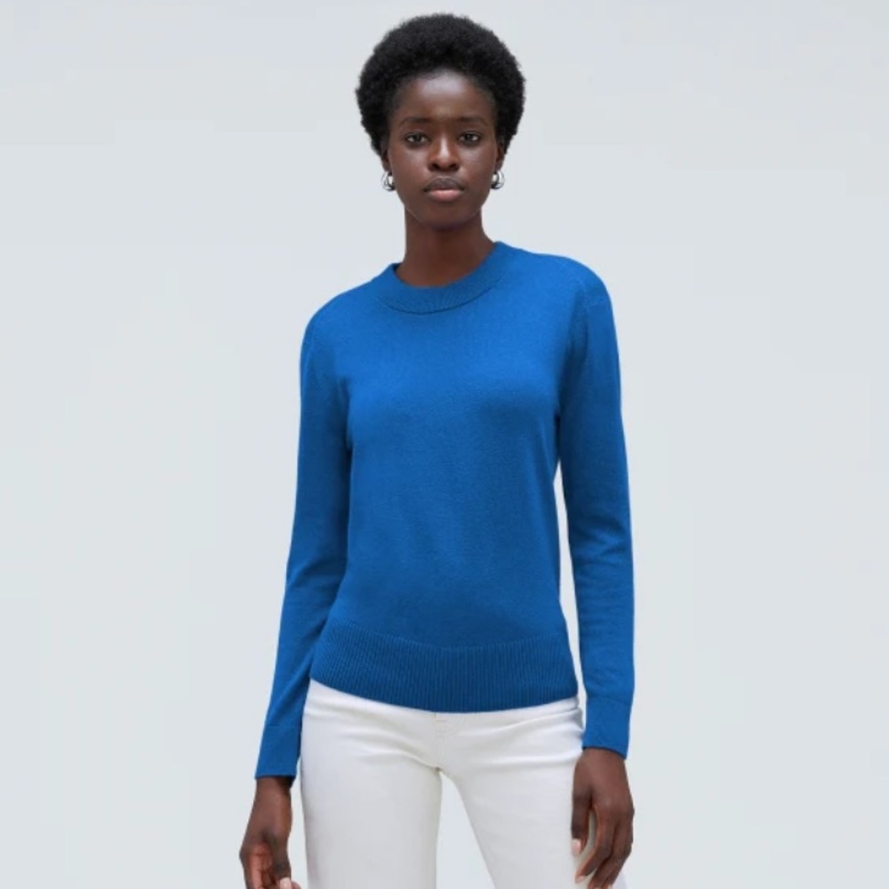 Everlane Blue Cashmere Sweater Size Medium